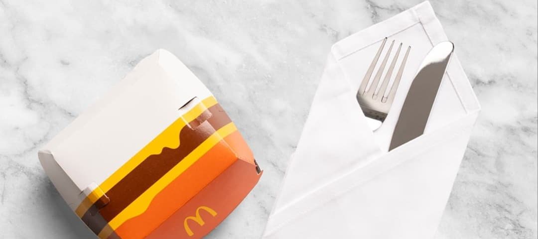Фото новости: "McDonald’s в Бельгии выпустил серебряные приборы для бургеров"