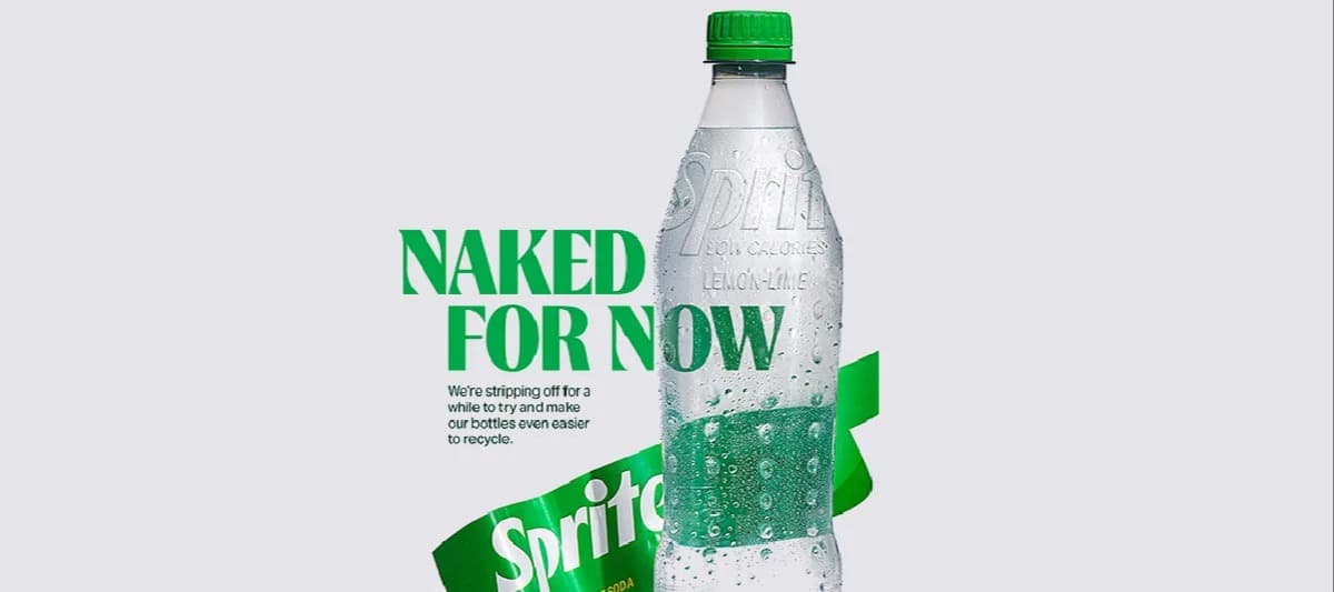 Фото новости: "В Великобритании выпустят Sprite в бутылках без этикеток"